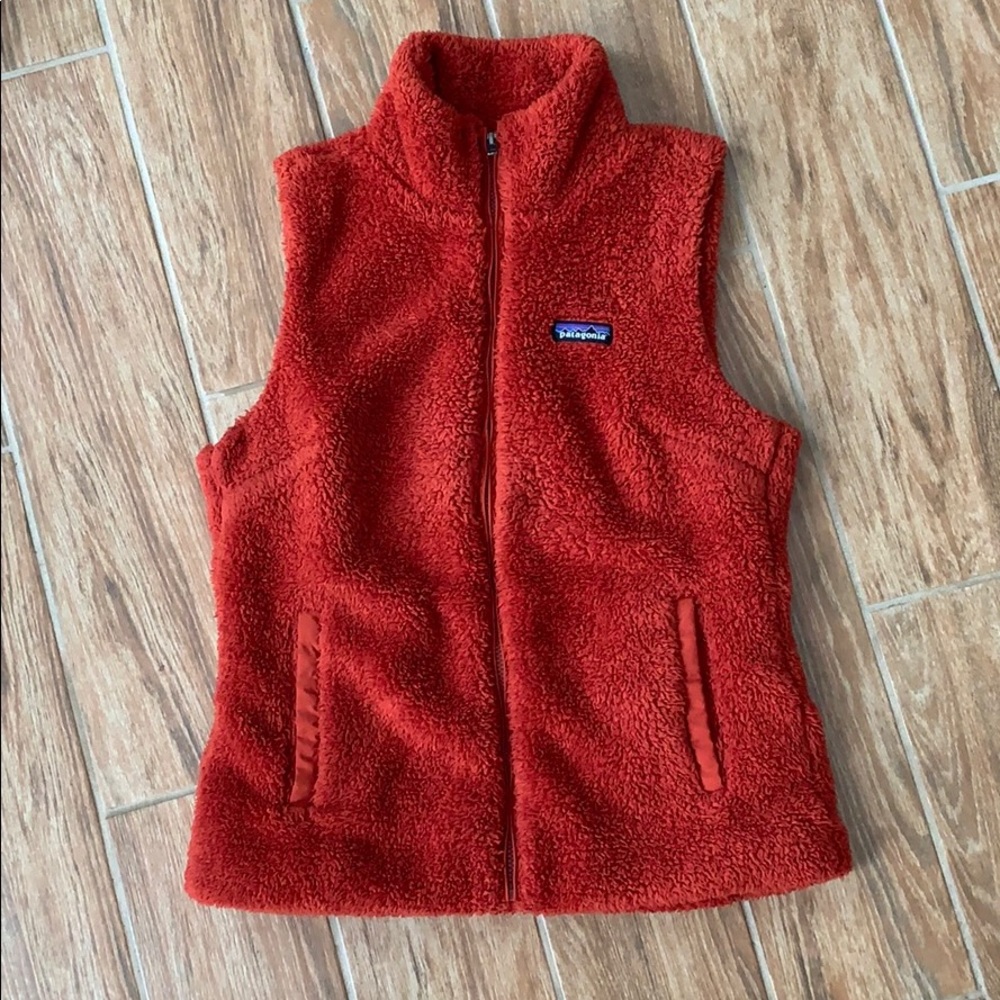 Large Burnt Orange Patagonia Sherpa Vest
